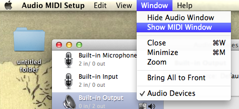 audio midi setup remove device