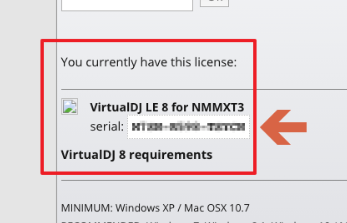Numero Licence Virtual Dj 8